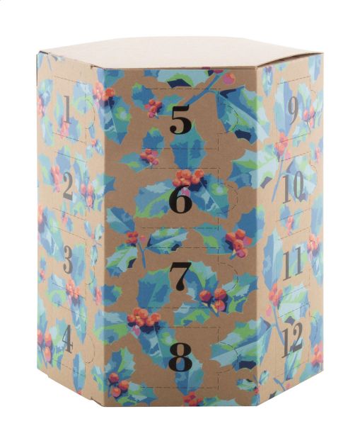 custom made adventskalender eco zeshoekig