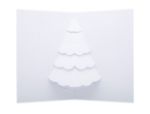 3d-kerstkaart met pop-up vorm incl envelop