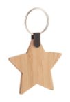 kerst sleutelhanger van bamboe multiplex - 