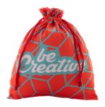 custom made geschenktas met gekleurd koord l