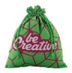 custom made geschenktas met gekleurd koord l