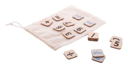 custom made educatief telspel berkenhout 32 tegels