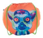 custom made rpet bolvormige tas met trekkoord - groen