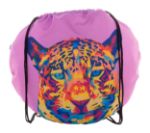 custom made rpet bolvormige tas met trekkoord - zwart