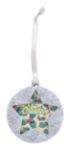 custom made rpet kerstboomornament met lint