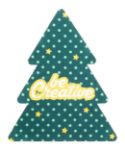 custom made brillendoek 170 g/m2 kerstboom