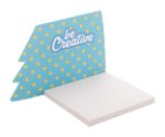 custom made sticky notitieblok 50 vel recycled - wit