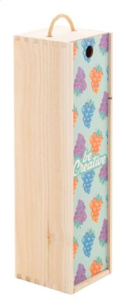 custom made houten wijngeschenkdoos met koord