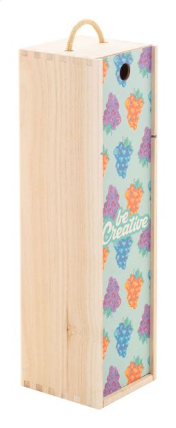 custom made houten wijngeschenkdoos met koord