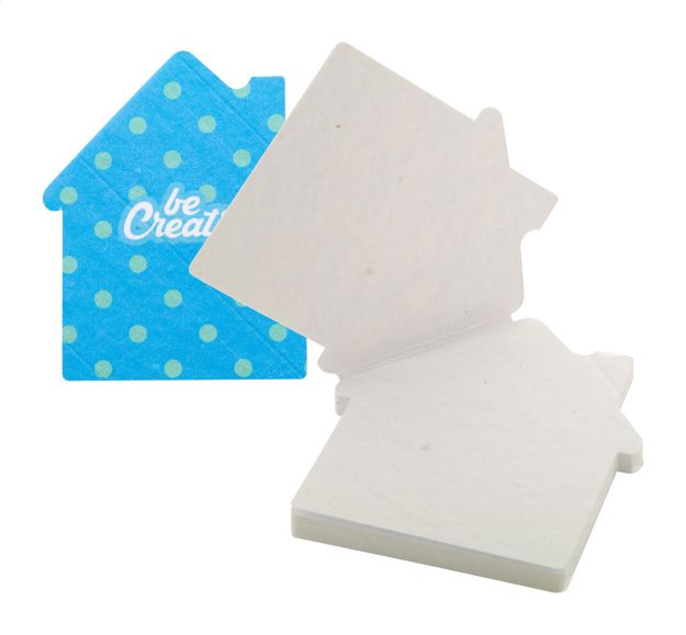 custom made sticky notitieblok vorm van huis