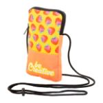 custom made rpet crossbody tas met koordriem - zwart