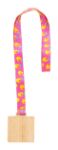 custom made bamboe medaille vierkant rpet lanyard