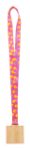custom made bamboe medaille vierkant rpet lanyard