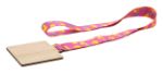 custom made bamboe medaille vierkant rpet lanyard