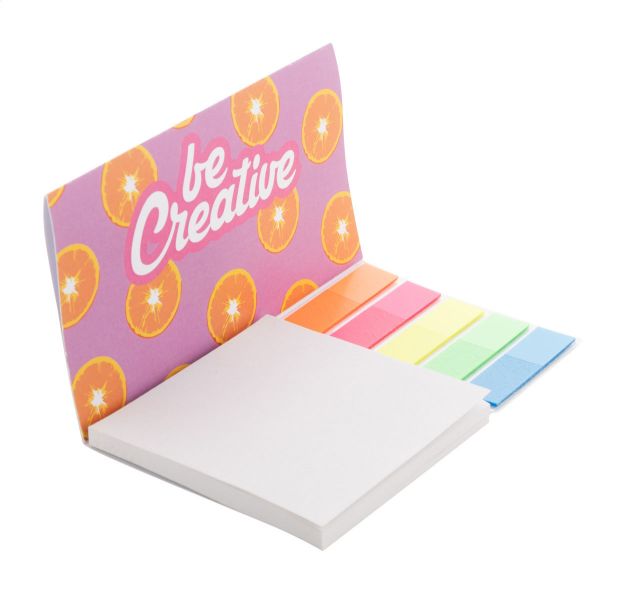 custom made sticky notitieblok vellen en markers