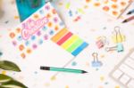 custom made sticky notitieblok met bloemenzaden