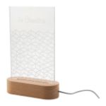custom made led-licht trofee houten voet usb - 