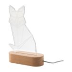 custom made led-licht trofee houten voet usb - 