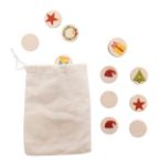 kerst geheugenspel hout 24 tegels diam 35 mm