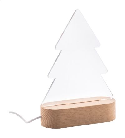 custom made kerstboom led trofee op houten basis
