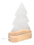 custom made kerstboom led trofee op houten basis