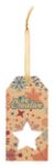 custom made cadeaulabel eco gestanst kerstmotief - 