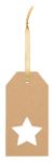 custom made cadeaulabel eco gestanst kerstmotief