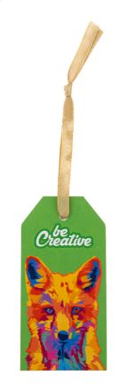 custom made papieren gift tag met gouden lint