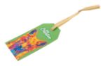 custom made papieren gift tag met gouden lint
