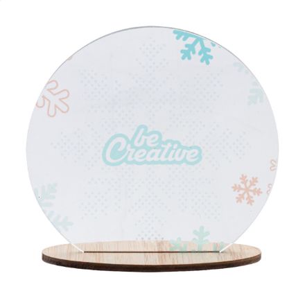 custom made kerstdecoratie met bamboe basis