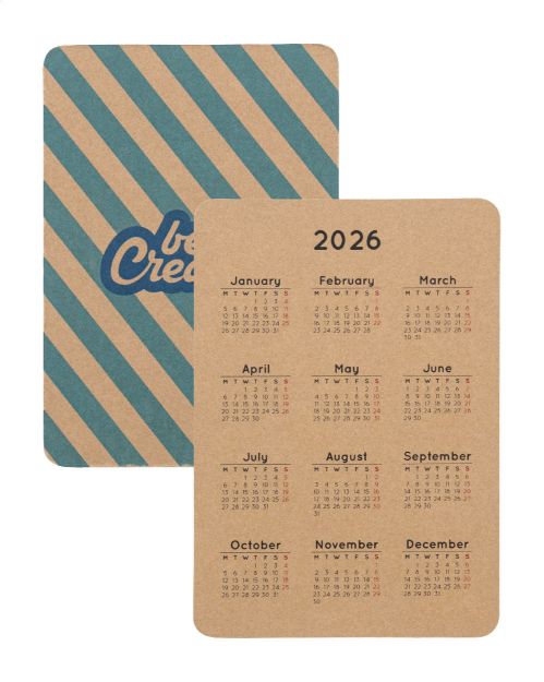 custom made kalender eco in zakformaat 300 g/m2