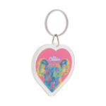 custom made sleutelhanger hartvorm met inzetstuk