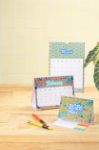custom made bureaukalender met briefjes en markers