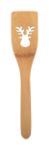 bamboe lepel met gestanst kerstdesign - 