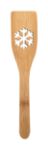 bamboe lepel met gestanst kerstdesign - 