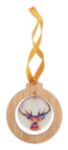 custom made bamboe boomornament gouden lint