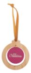 custom made bamboe boomornament gouden lint