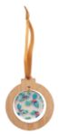 custom made bamboe boomornament gouden lint