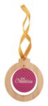 custom made bamboe boomornament gouden lint
