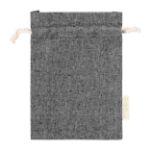 herbruikbare tas m 120 g/m2 recycled katoen - zwart