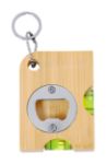 multifunctionele sleutelhanger bamboe met ring