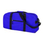 rpet sporttas dorian met voorvak en ritssluiting - blauw