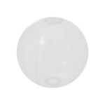 transparante strandbal (diameter 28 cm) 6 panelen - wit
