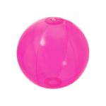 transparante strandbal (diameter 28 cm) 6 panelen - fuchsia