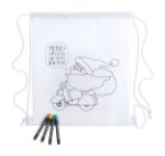 rugzak met trektouw kinderen met krijtjes 80 g/m2