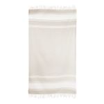 tweekleurig strandlaken 100% katoen 210 g/m2 - ecru
