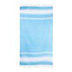 tweekleurig strandlaken 100% katoen 210 g/m2 - blauw