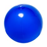 recycled pvc strandbal diameter 40 cm glanzend - blauw