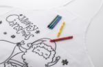 rpet kerstschort voor kinderen met 5 kleurpotloden