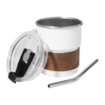 rss reisbeker met handgreep van notenhout 260 ml